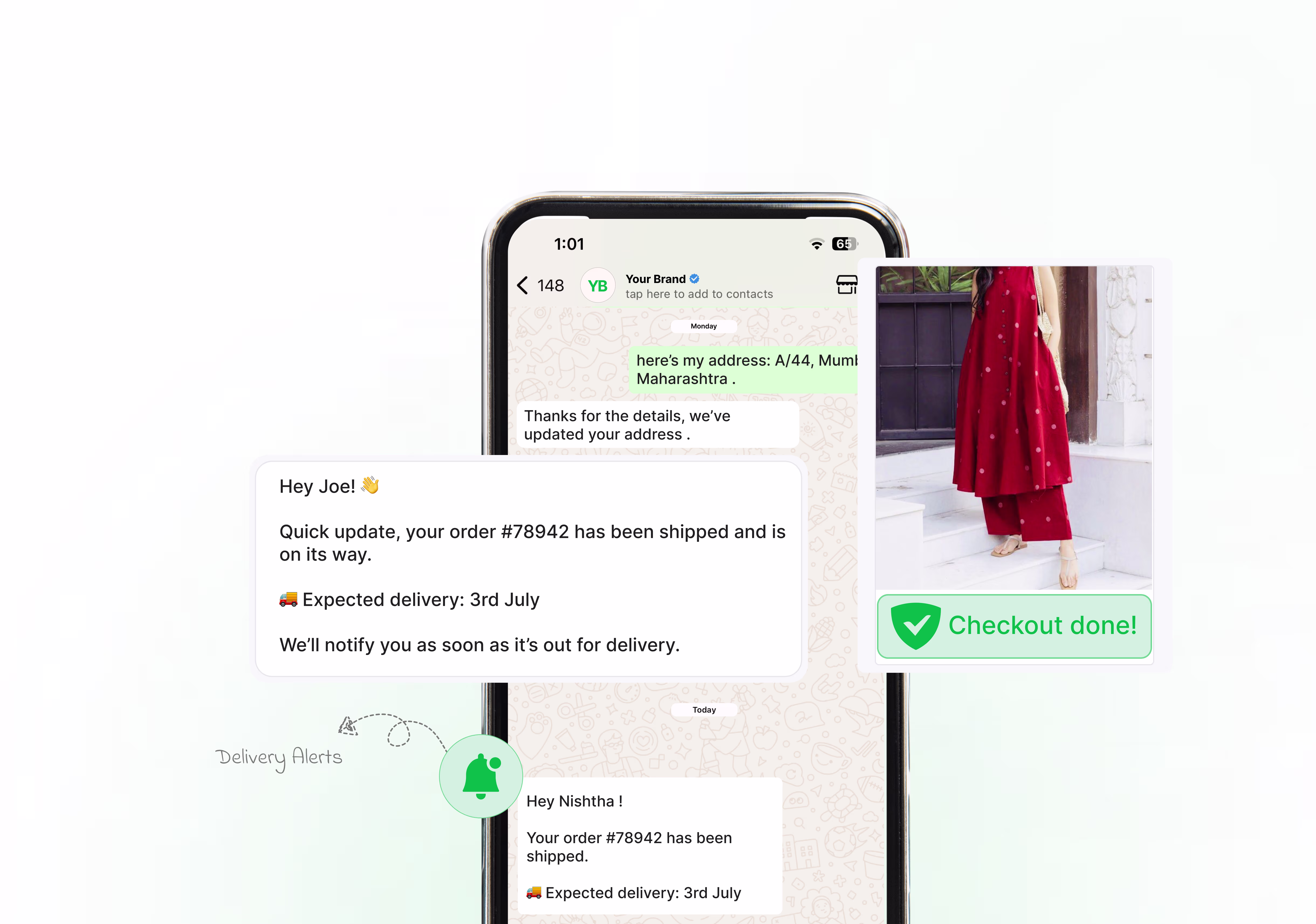 End-to-end order management within WhatsApp from inquiry to delivery